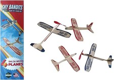 Set of 4 Balsa Wood Airplane Kits