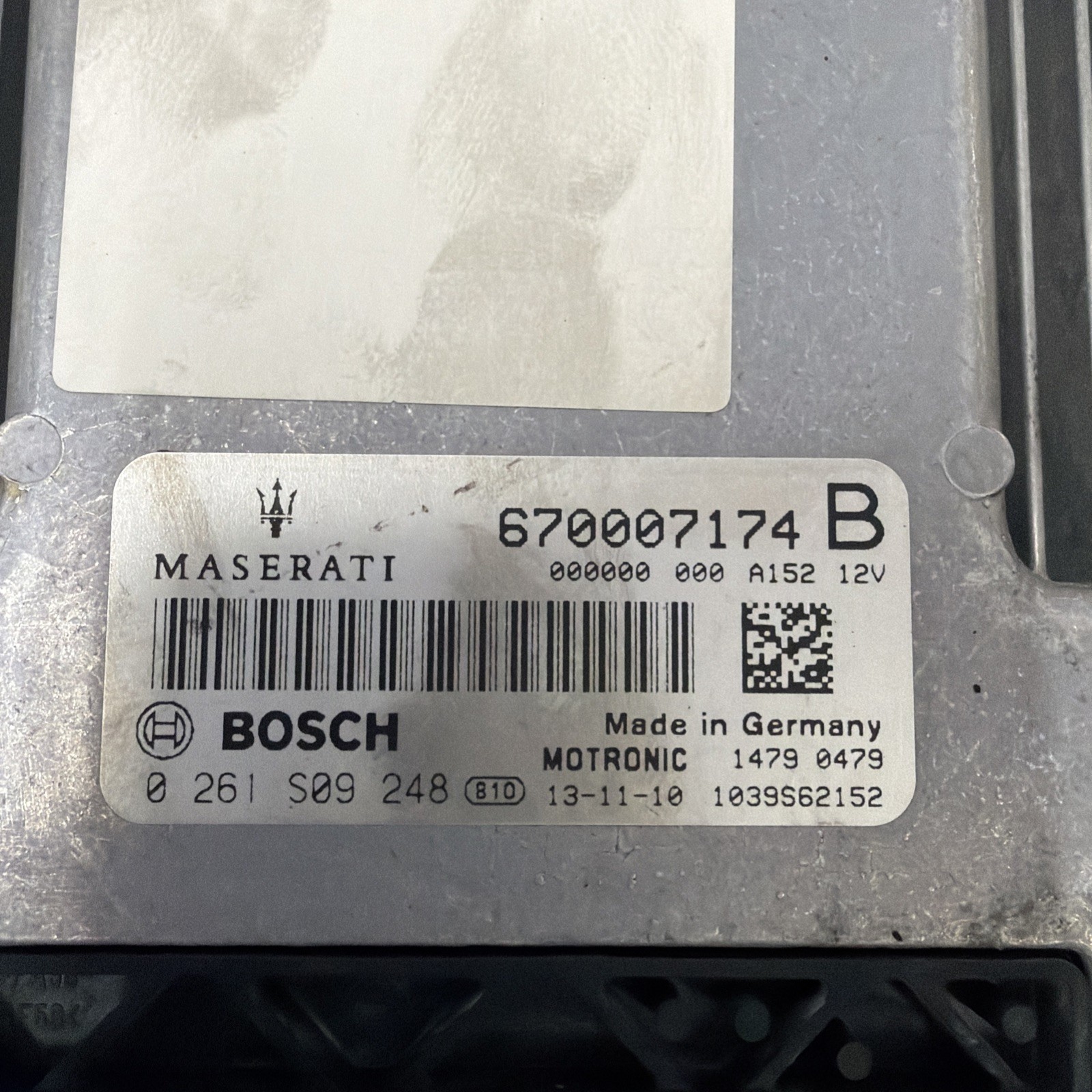 Maserati Ghibli 2014-2017 Engine control unit P/N 670007174