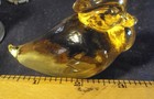 Imperial glass Wood Duck figurine floating sunshine yellow — photo 2
