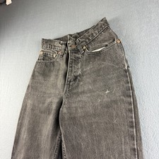 Vintage Levis 512 Jeans Women's 22x26 Black Slim Fit Tapered Leg 90s USA Made