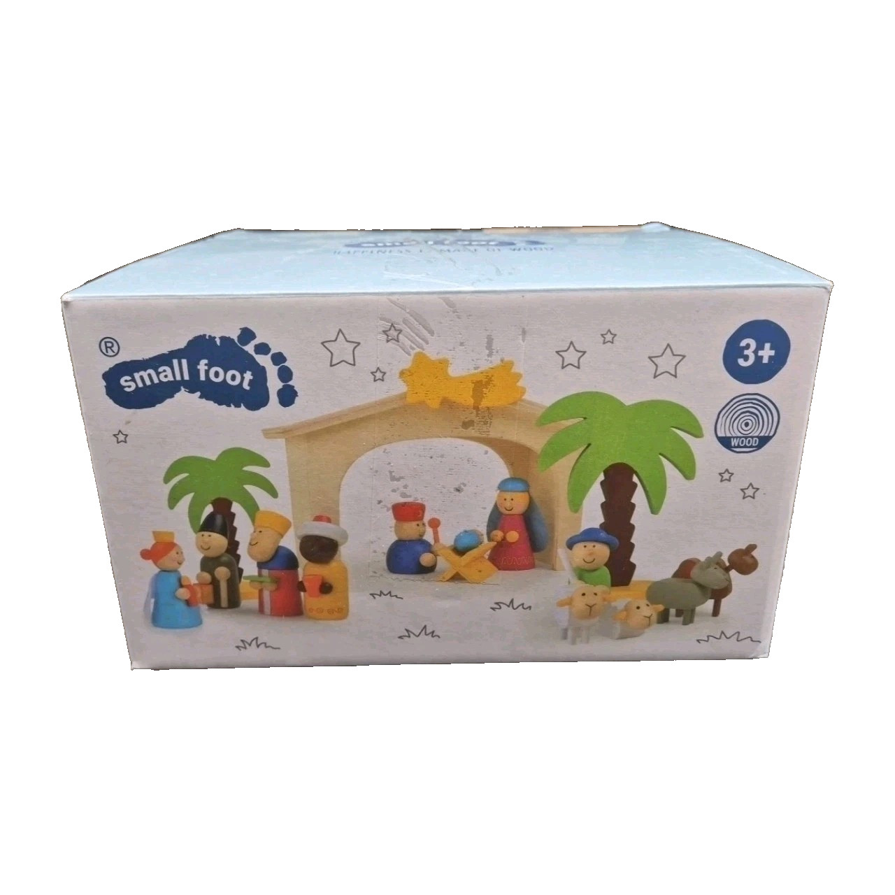 small foot Spielset Holzkrippe aus Holz für Kinder Weihnachtsdekoration NEU|OVP