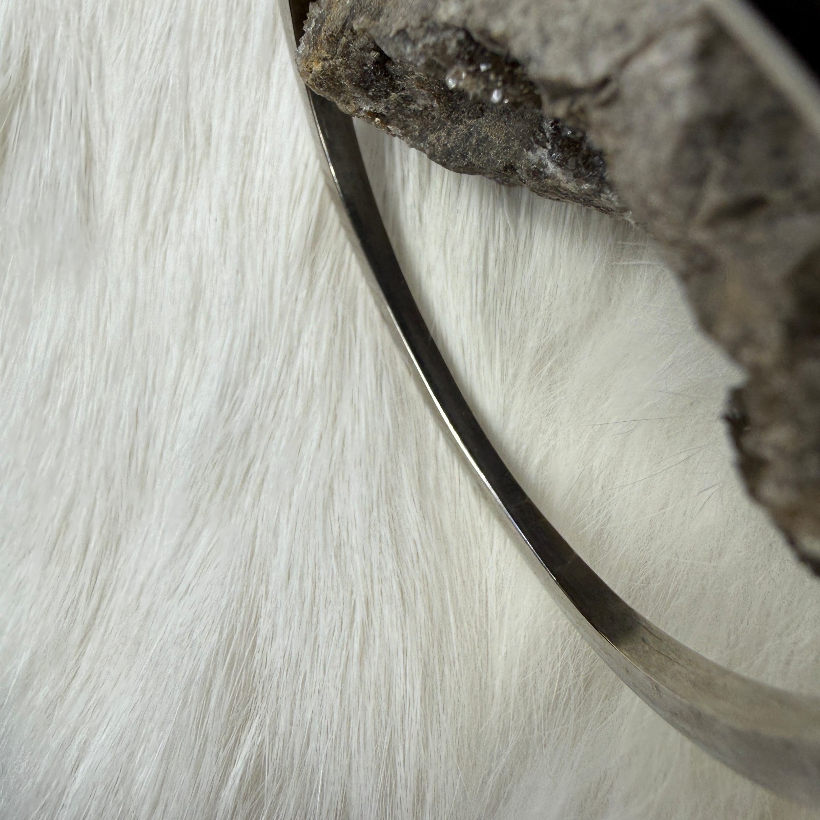 Silver Tone Rhinestone Bangle Hinged Cuff Bracelet - image 8