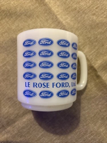 Rare Vintage Glasbake Le Rose Ford  Ltd. Mug Mint USA