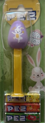 2022 EASTER EGG - PEZ Dispenser - Dancing Bunny Holding An Egg (Euro)