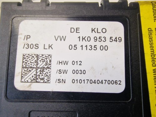 Lenkwinkelsensor Skoda Octavia Mk2 (1Z) 2010 1K0953549 LIU24621 - Bild 4 von 4
