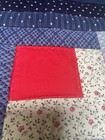 Handmade Quilted Patchwork Placemats Set of 4 Blue Hand Quilted 14x18” Reversibl — photo 9