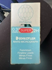 Staedtler Vintage 0.3mm 2H Marsmicograph Fineline Leads Box Of 10 Tubes