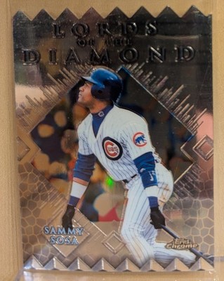 1999 Topps Chrome LORDS OF THE DIAMOND #3 Sammy Sosa RARE DIE CUT INSERT