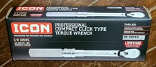ICON Professional 3/8" Drive Compact Click Type Torque Wrench #56614