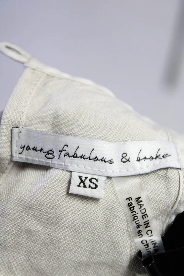 Женский комбинезон Young Fabulous & Broke без рукавов с зауженной талией бежевый размер XS - Изображение 4 из 4