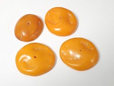 Lot perles ambre marocaines authentiques très gros diamètre bijoux artisanat