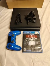 Sony PlayStation 4 Slim 500GB Gaming Console with Controller and cords, Black