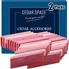 Cedar Blocks for Clothes Storage 16 Pcs, 2 Value Packs 100 Aromatic Red Ceder B