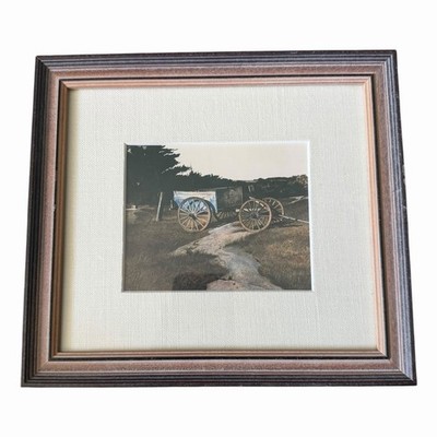 Andrew Wyeth  Blue Dump  Vintage Framed Print Lithograph Farm 9 x8 
