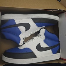 Nike Men's Court Vision Mid Next Nature AF Shoes Blue White Black Size 11.5