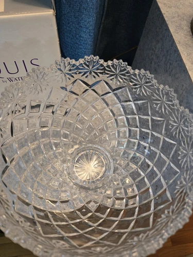 Waterford Crystal Marquis Footed Summer Daisy Pattern 8" NIB Vintage