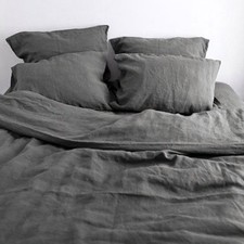 100% French Linen SHEET SET,4pcs,Super King,King,Queen,Double,Single,Many Colors