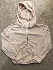 Alo Accolade 1/4 Zip Pullover Cream Women  s Size Large