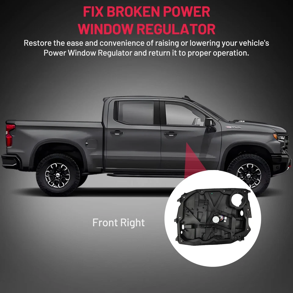 Front Passenger Side Window Regulator 6-Pin w/ Motor For 2008-2013 Jeep Liberty - Image 4 of 4