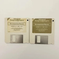 SSI Gold Box Neverwinter Nights Advanced Dungeons & Dragons 3.5” PC Floppy Disks