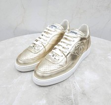 CHANEL Gold Airforce Sneakers G45081 121956902