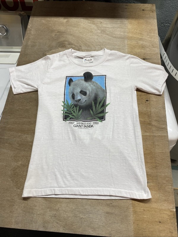 Vintage San Diego Zoo Giant Panda T-Shirt Single Stitch T-Shirt
