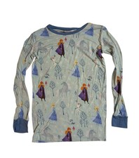 Little Sleepies Frozen Anna And Elsa TOP ONLY Size 7-8