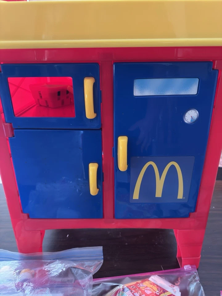 Vintage 2000s McDonald's Drive Thru Kitchen Playset With Food Accessories - Image 3 of 4