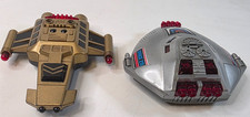 Lot of 2: Vintage Soma 1996 Star Rider Bump Go Spaceships 1 Gold 1 Silver