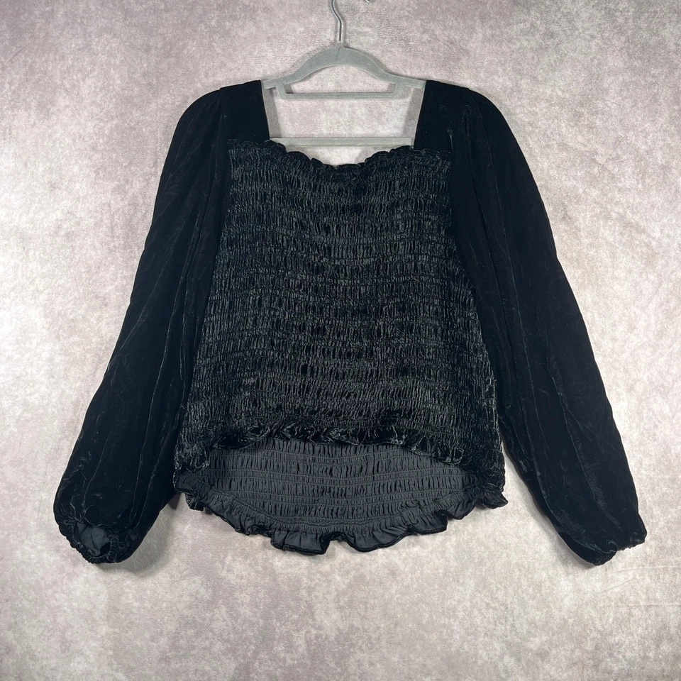 Top Torrid para mujer talla 2X negro terciopelo calado hada grunge oscuro capricho Foto 4 de 4