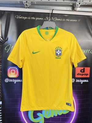 Authentic Nike Brazil 2018-19 Home Football Soccer Jersey Kit
