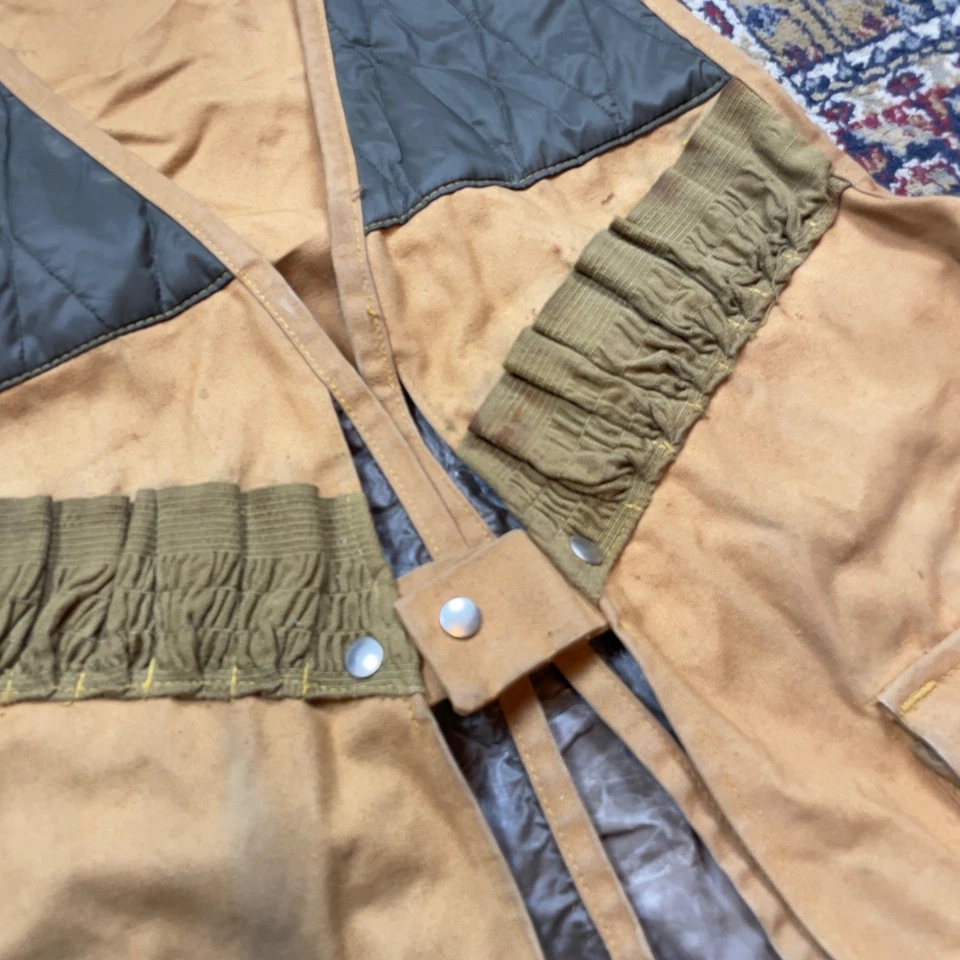 Chaleco de Caza Western Trails Años 50 60 De Colección Para Hombres Pato Lona Munición Bolsillos XL EE. UU. Foto 3 de 4