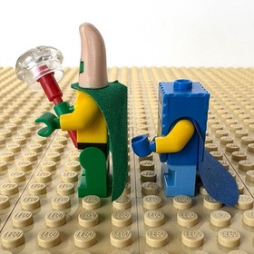 LEGO: Super Hero SpongeBob + Patrick, bob026, bob025, 3815, HEROIC HEROES, 2012