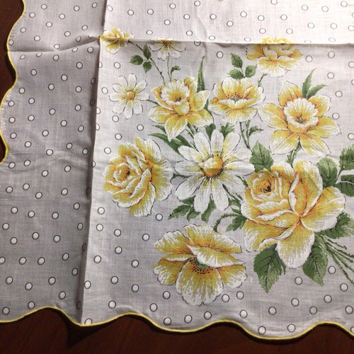 Vintage Taschentuch, neu, Damen Taschentuch, geblümt. - Bild 2 von 8