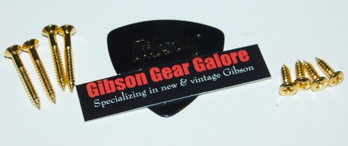 Juego de tornillos de anillo de pastilla Gibson Les Paul piezas doradas para guitarra montaje Humbucker HP T - Imagen 2 de 3