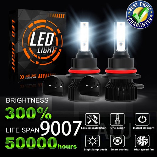 SHENKENUO 9004/HB1 LED Headlight Bulbs For Dodge Ram 1994-2001 – 6000K, 50W, 2PCS