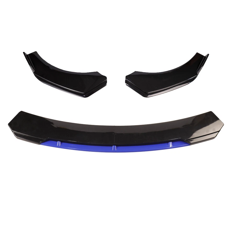 For Lincoln Front Bumper Lip Side Skirt Rear Bumper Lip Strut Rods Black Blue - Image 4 of 4