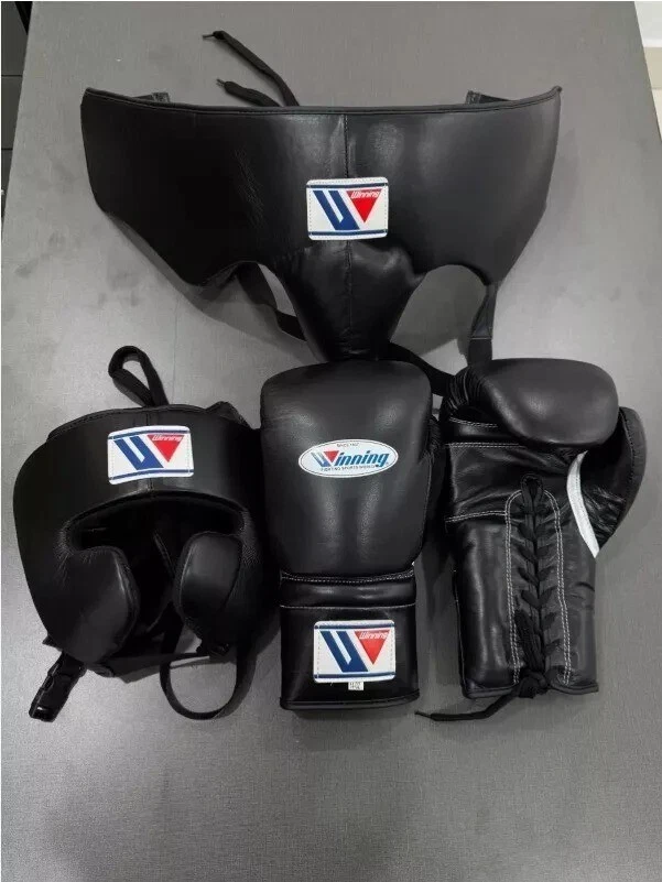 Winning Boxing Kit - Gloves , Head Guard, Groin Guard - Premium Boxing Set 16oz - Image 2 of 4