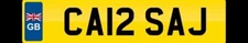 PRIVATE REGISTRATION NUMBER PLATE CA12 SAD CHERISHED SAJ SAJID SAJEED SAJY REG