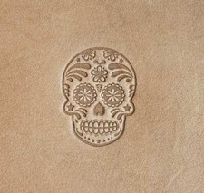 Leather Stamp: Sugar Skull 4 - Delrin Material