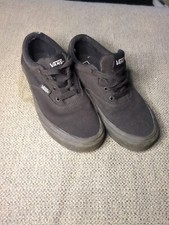 New Vans Era Black Lace Black Rubber Kids Size 3 Off The Wall Canvas Casual