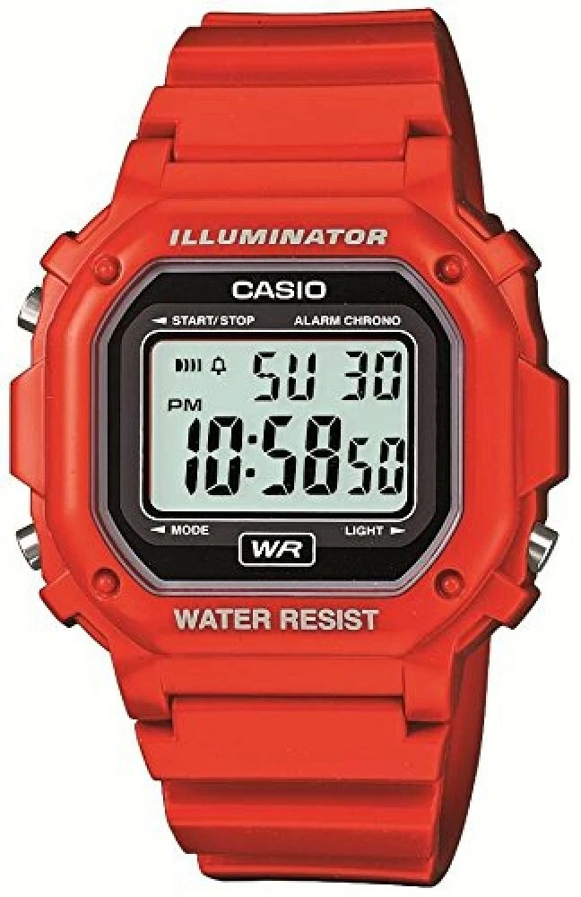Red hotsell waterproof watch