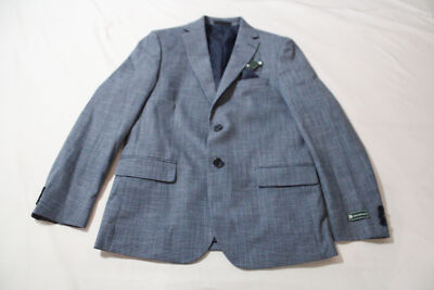B By Brooks Brothers Men's Classic-Fit Stretch Wool Blend Blazer CD4 Blue 18R