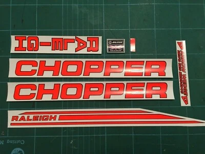 Raleigh Chopper MK2 Decal Set - High Quality - Drawn for the Original Artwork - Image 1 of 4