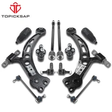 Front Lower Control Arms Tie Rod Sway Bar For 1997-2001 Toyota Camry Lexus ES300