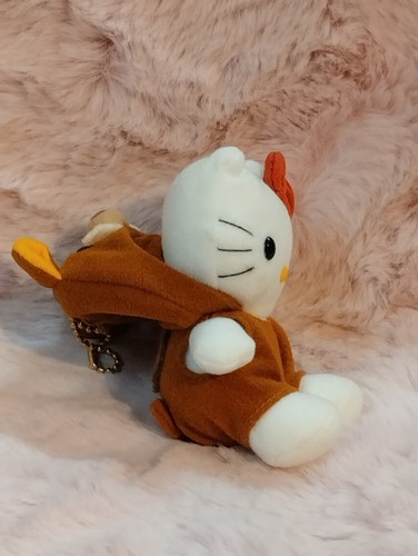 Vintage Hello Kitty Mini Brown Hog w/ Hood 4" Plush Doll Sanrio VG Cond. - Picture 9 of 11