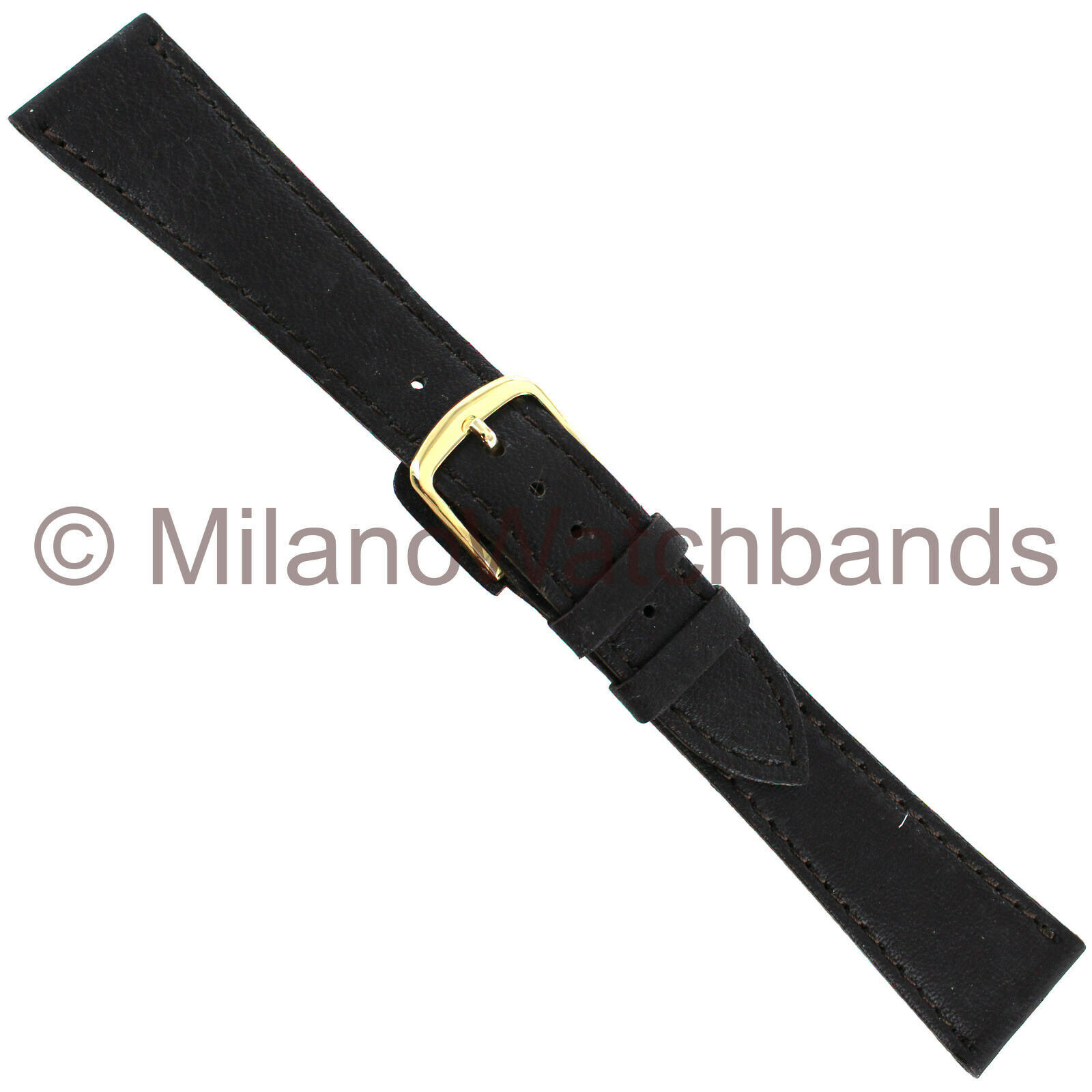 20mm ZRC Dark Brown Vachette Genuine Calf Leather Tapered Mens Band Reg 5720703