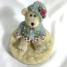 Our America Girl Bear w/ Cherries Candle Topper Miss Heather's Collection 3.5”