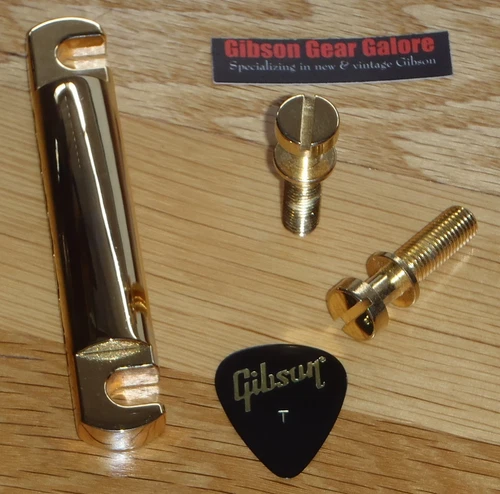Gibson Les Paul Tailpiece Gold Stop Guitar Parts Custom R9 ES R8 SG HP Api Light