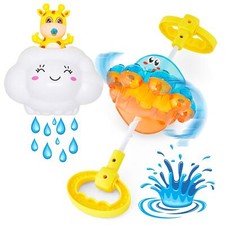 Splashin'kids Double Fun Baby Toys Water Bathtub Toddlers Rotating Octopus